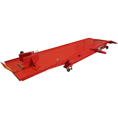 1,000 lb Hydraulic Motorcycle Lift Table Extra Long Heavy Duty